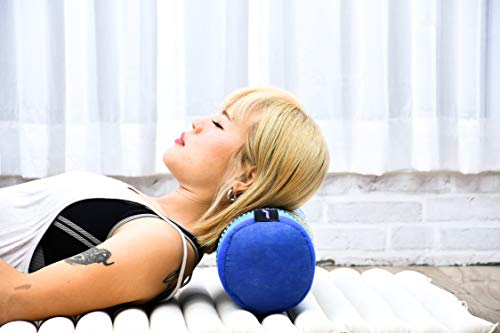 Image of Leewadee Small Yoga Bolster - Shape-Retaining Cervical Neck Roll, Tube Pillow for Comfortable Reading, Kapok Filling, 22 x 6 x 6 inches