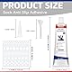 Xinyet 100ml Sock Stop Anti Rutsch, Sockenstopper Flüssig, Socken Kleber Transparente für Handschuhe, Teppiche, Socken,Wollsocken, Fasergewebe (Schwarz)