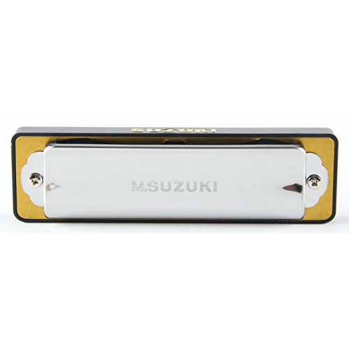 Harmonica 10 trous Suzuki MR200C Harpmaster diatonique do en chrome 10 cm - 5