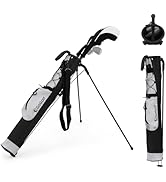 ゴルフ　サブバッグ　スタンドクラブケース　セルフスタンド（新品タグ付） Amazon | Giantex スタンドクラブケース ゴルフ サブバッグ