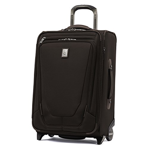Travelpro Crew 11-Softside Expandable Rollaboard Upright Luggage, Brown, Carry-On 22-Inch