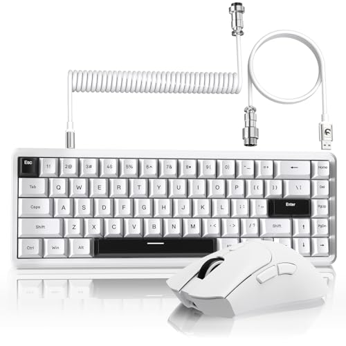 ATTACK SHARK X65HE+R1 Q[~OL[{[h}EXZbg 65% CsbhgK[ RGB 8K|[O[g / y59g }EX PAW3311 18000DPI 2.4G/Bluetooth / 0.125msC