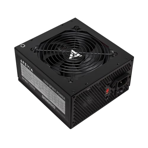 Apevia ATX-SP700 Spirit ATX Power Supply with Auto-Thermally Controlled 120mm Fan 115/230V Switch All Protections