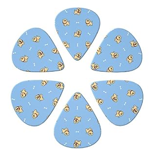 ASDTEHCY Lot de 6 médiators en celluloïd – Motif chiot labrador retriever – Pour guitares acoustiques électriques… - Les Beatles, Paul McCartney, John Lennon, RIngo Starr, George Harrison ASDTEHCY Lot de 6 médiators en celluloïd - Motif chiot labrador retriever - Pour guitares acoustiques électriques… – Image 2