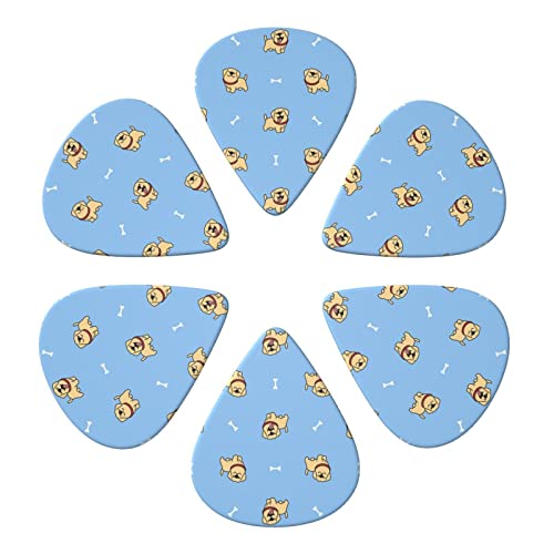 ASDTEHCY Lot de 6 médiators en celluloïd – Motif chiot labrador retriever – Pour guitares acoustiques électriques… - Les Beatles, Paul McCartney, John Lennon, RIngo Starr, George Harrison ASDTEHCY Lot de 6 médiators en celluloïd - Motif chiot labrador retriever - Pour guitares acoustiques électriques… – Image 3