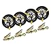 Mytee Products 4 Pack 2"x144" Car Tie Down Straps For Trailer With Snap