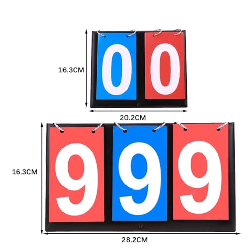 Tableau indicateur de table portatif robuste et lisible pour arbitrage multisport