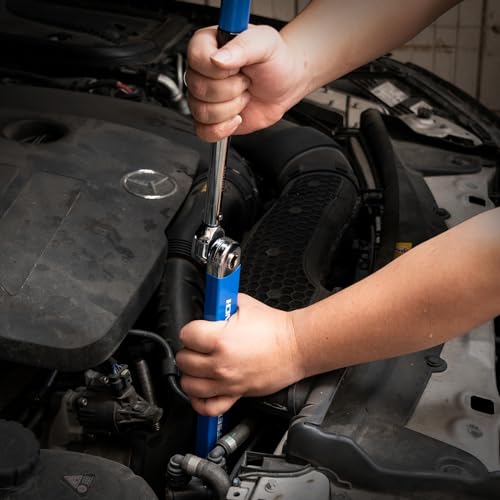 YoShin Ratchet Wrench Extender, Tight Reach Extension Wrench Set with 1/2", 1/4" and 3/8" Square Drive Adapters, Universal Offset Extension Wrench for Hard to Reach Areas, Impact Wrench Extension Bar by YoShin - Image 7