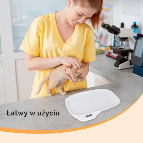 Cyfrowa waga dla małych zwierząt domowych, waga do 15 kg, 4 tryby ważenia, waga cyfrowa, waga kuchenna, waga dla niemowląt
