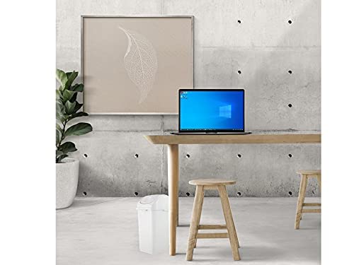 Superio Small 2.5 Gallon Plastic Trash Can With Swing Top Lid, Waste Bin For Under Desk, Office, Bedroom, Bathroom- 10 Qt, (White) #TOP6