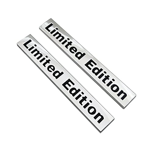 Image of 2X Limited Edition Sport Car Trunk Rear Emblem Door Fender Tailgate Nameplate Fit for Universal Car Truck (Chrome Black)