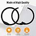Semrien 50 Pcs 1 Inch Binder Rings, Loose Leaf Binder Book Rings Black Paper Rings, Metal Index Card Rings Binder Clip Rings for Flash Cards, Key Rings, Index Cards (25mm)