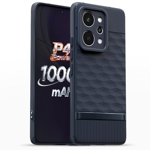 Image of Shockproof Case Compatible with Realme P4 Power 5G | Full Camera Protection | TPU Flexible Back Cover for Realme P4 Power 5G (Steel Blue)