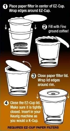 Miniatura 9 de Perfect Pod EZ-Cup para cafeteras Keurig 1.0, cápsula de café K-Cup reutilizable de 1 corriente, filtro de café recargable