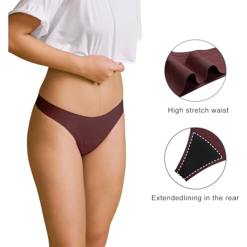 Image of SHARICCA Women Postpartum Period Thongs 4 Layers Leakproof Underwear Panties for teen ladies Multipack
