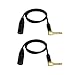 Audio2000'S E17103P2 Two-Pack 3-Feet Gold-Plated 1/4-Inch TS Right Angle to XLR Male Audio/Stage/Patch/Recording Cables (Total Two 3-Feet Cables)