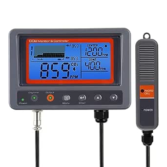 CO2 Controller Carbon Dioxide Monitor with NDIR Sensor and Day/Night Control