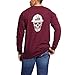 ARIAT Men's Flame Resistant Roughneck Skull LogoWork Utility Tee Shirt, Malbec, XL R