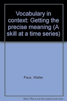 Paperback Vocabulary in Context: Getting the Precise Meaning Book