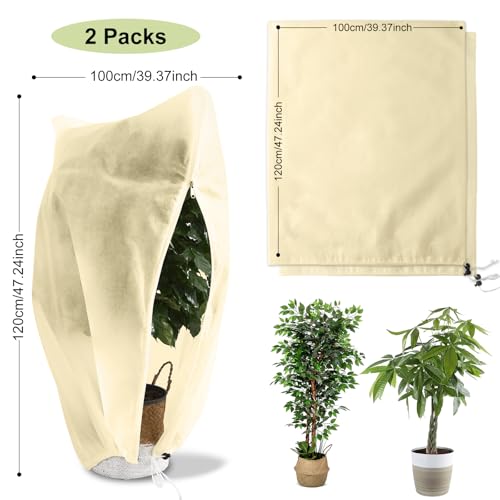 DazSpirit 2 Packs Plant Fleece Frost Protection - Image 2