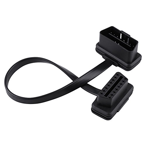 DSED Adaptateur de Diagnostic de câble d'extension OBD2 mâle à 16 Broches à Angle Droit Automatique pour Voiture 30cm 60cm 100cm(30cm)