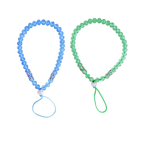 UKCOCO 4 Pcs Encantos De Telefone Chaveiro De Pulseira Com Miçangas Cordão Frisado Cordão De Telefon