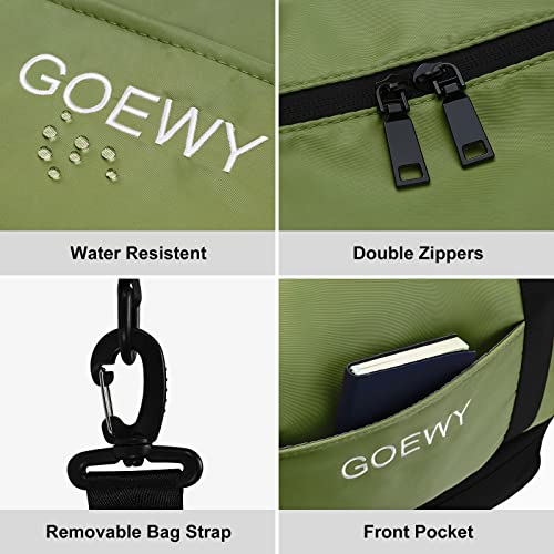 Weekender Duffel Bags Shoe Compartment Carry On Bags Waterproof Travel Tote Bags For Men Women Sports Gym Tote Large Portable Overnight Luggage Workout Duffle Shoulder Bags（Army Green） #TOP5