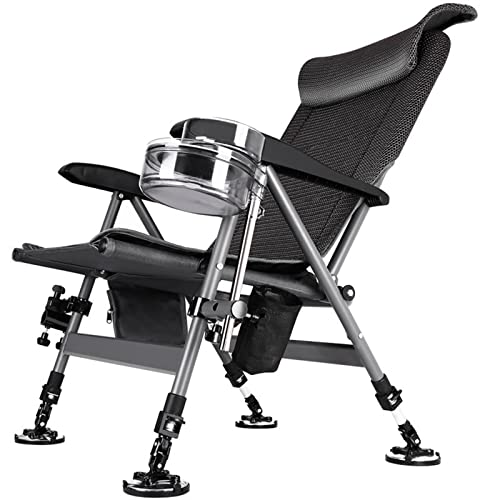 ETZRYSYB Fishing Chair Fishing Chair Aluminum Alloy Camping Chair For All TerrainFolding Stool Portable Outdoor Folding Travel Chair