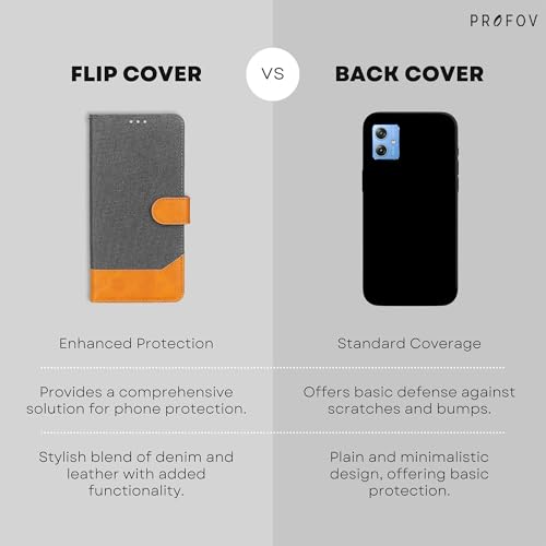 Image of Multi-Function Flip Wallet for Moto G54 5G | Enhanced Grip Texture | Shockproof Moto G54 5G Designer Back Cover | Sophisticated Grey