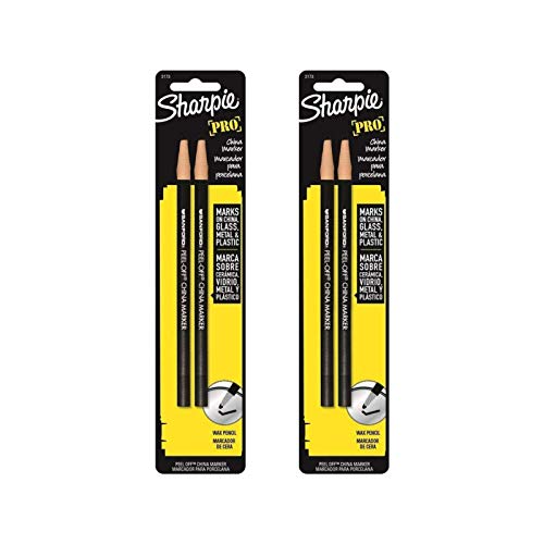 Sharpie 2173Pp Peel-Off China Markers, 4 Black Markers #TOP23