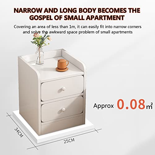 Table de chevet ultra étroite : petite table de nuit moderne et armoire compacte