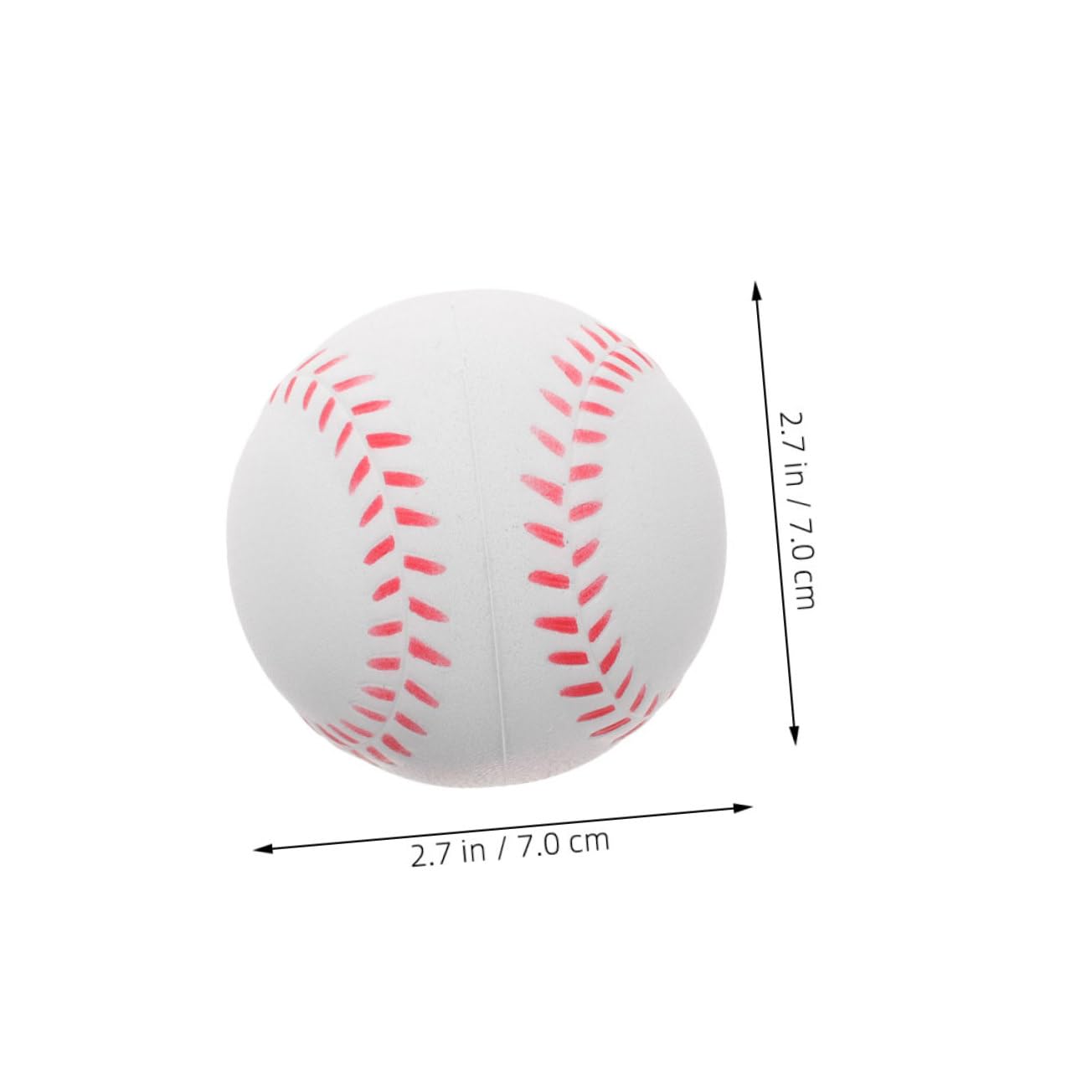 Abaodam 4pcs Training Baseballs for Boys and Girls Soft Foam Softball Balls Portable Practice Balls for Baseball Hitting Skills