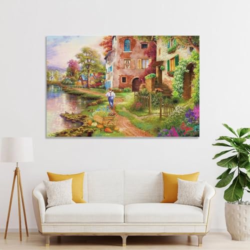 POLIUAWS Décoration murale Yinghua pour salon, chambre d'adolescent, salle de bain, 40 x 60 cm (16 x 24 pouces)