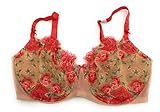 Victoria's Secret Dream Angels Bra Push-Up Without Padding (US, Cup Band, DDD, 38, Beige Floral)