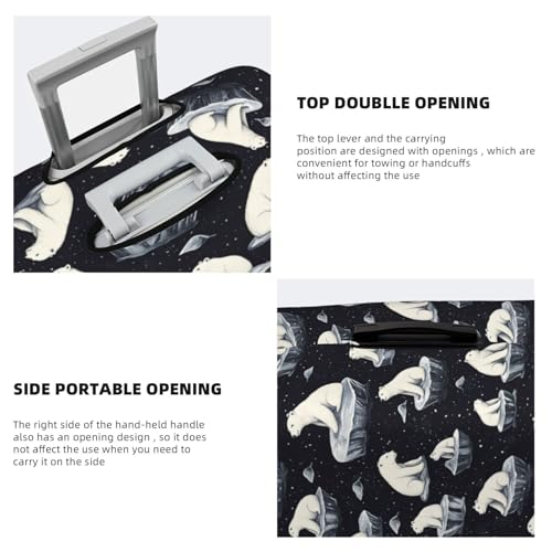 Luggage Cover Protector - Cute Polar Bear Print Suitcase Covers for Luggage Fit 29-32 Inch Suitcase4