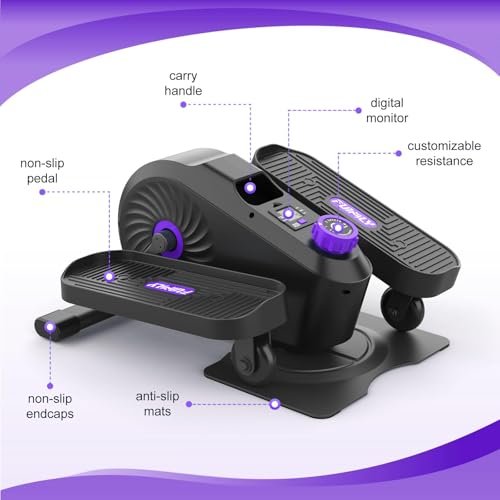FUNMILY Under Desk Elliptical, Under Desk Bike Pedal Exerciser, Fully Assembled Leg Exerciser 2 in 1 Seated Standing Elliptical, Ultra-Quiet Mini Elliptical Machines for Home Office Use by FUNMILY - Image 8