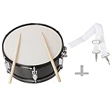 14'' x 5.5'' Portable Snare Drum Set, with Drumsticks Shoulder Strap Drum Key Percussion Instrument for Students Beginners Marching Snare Drum