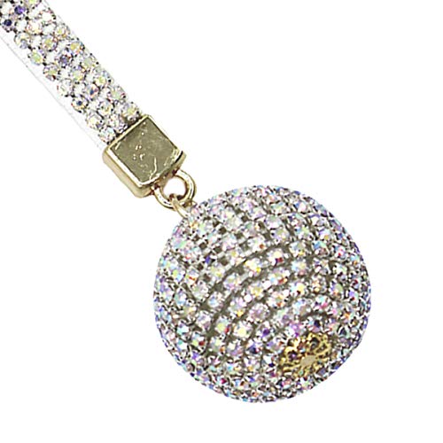 Porte-clés tendance strass blancs boule de cristal finitions de qualité - 3