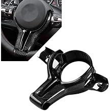 Carbon Fiber Steering Wheel Trim Replace Fit for BMW M X5M X6M Series 1-6 Black