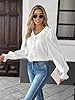 HYTENSUN Women’s Dressy White Blouse Long Sleeve S... #4