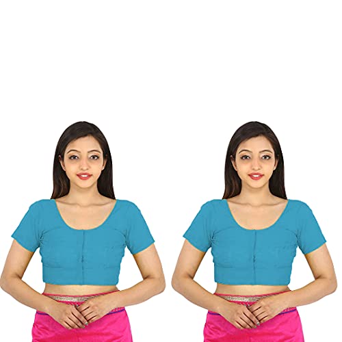 Image of Namita Women's Rubia Cotton Solid Half Sleeve Blouse