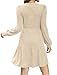 Sampeel Winter Dresses for Women 2025 Long Sleeve Casual Bridal Shower Dress Off White XL