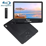 [page_title]-NAVISKAUTO 14' Tragbarer DVD Player Blu-ray 1920 * 1080 Full HD 1080P MP4 Portable Monitor HDMI In/Out für PC/Handy/Beamer/Fernseher/TV Stick Drehbarer Bildschirm Akku. 4000mAh Schwarz