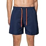 🏊 Pantalones cortos hombres con diseño de cordón, cintura elástica, fácil de ajustar la elasticidad, Asegura un ajuste cómodo.