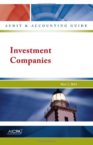 Investment Companies - AICPA Audit and Accounti... 1937352366 Book Cover