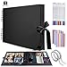 Price comparison product image Photo Albums, Scrapbook Photo Albums with 12 Metallic Marker Pens DIY Memory Album 80 Pages A4 Craft Paper 12.6x8.1inch for Family Wedding Anniversary Baby Gift
