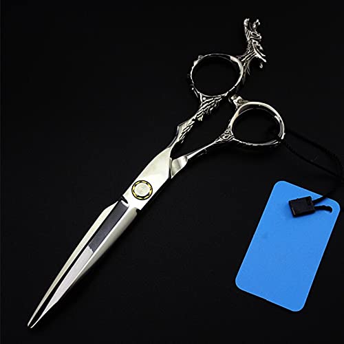 Tijeras De Peluquería Profesionales De 6 Pulgadas, 440C, 9Cr13, con Mango De Dragón, para Cortar El Pelo, Entresacar Y Peinar.