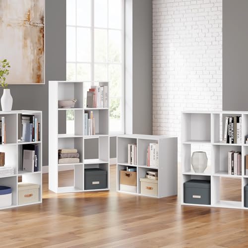 Signature Design by Ashley 4 Cube Storage Organizer, White Bookshelf - image 4