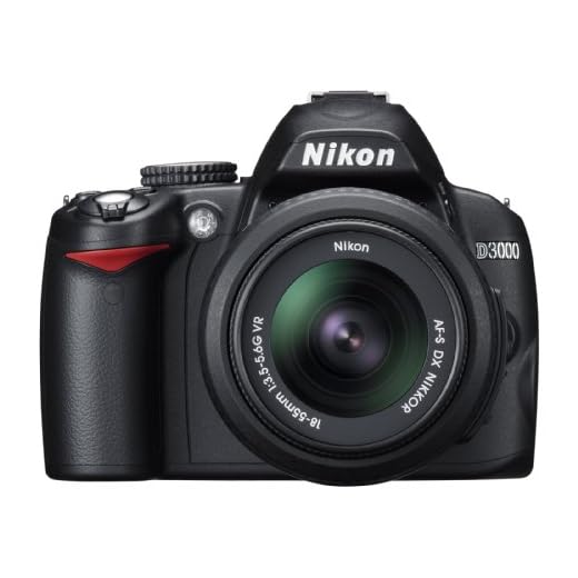 Nikon D3000 fotocamera Reflex con obiettivo 18-55 VR, colore nero