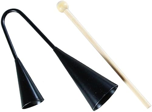 Miniatura 6 de Bell Instrumento de percusión tradicional de samba de dos tonos con palo de madera